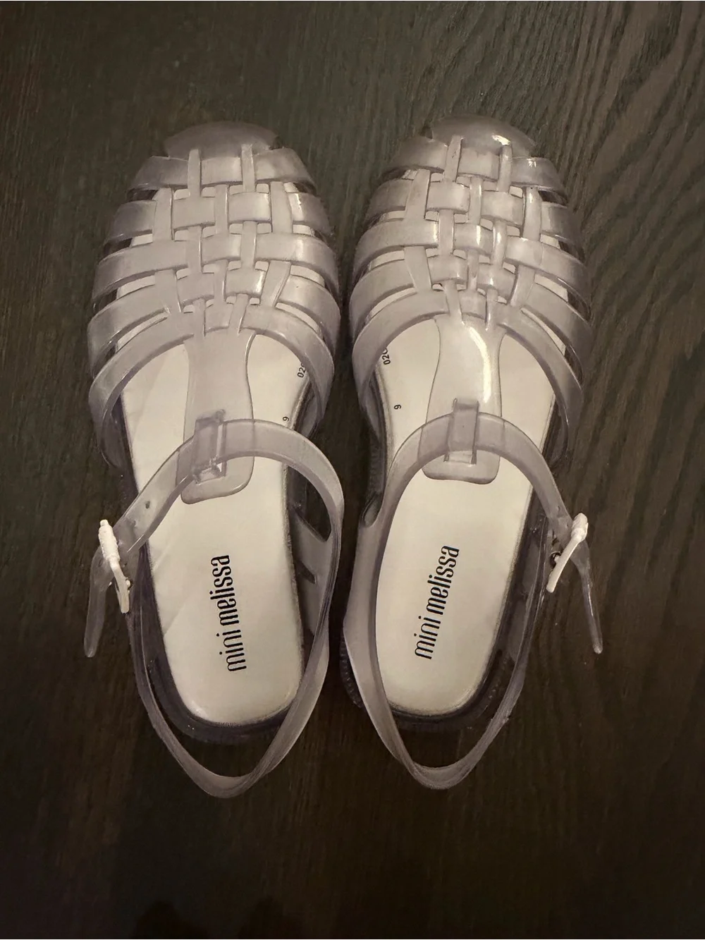 Mini Melissa Girls' clear Jelly Sandals